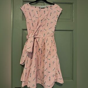 Maeve Red and White Striped Dress